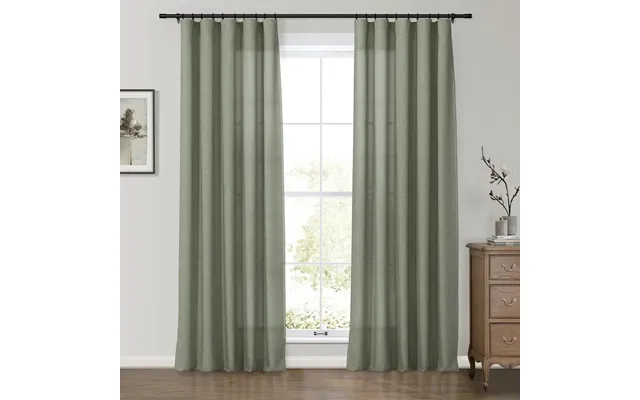 Premium Belgian Linen Flax Curtain Soft Top Patti - B319 Stone Gray