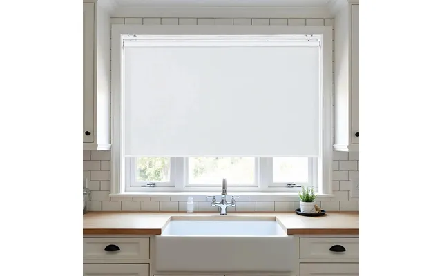 Thomas Blackout Waterproof Cordless Roller Blinds - White 323