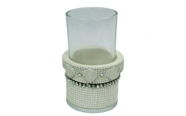 Popular Bath Shells & Diamonds Bathroom Tumbler- Beige product image