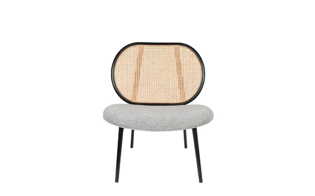 Gray Rattan Lounge Chair Zuiver Spike product image