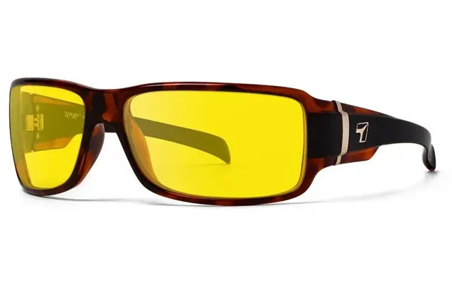 7eye By Panoptx Cody Sunglasses - Black Tortoise Frame With Sharpview Yellow Lenses