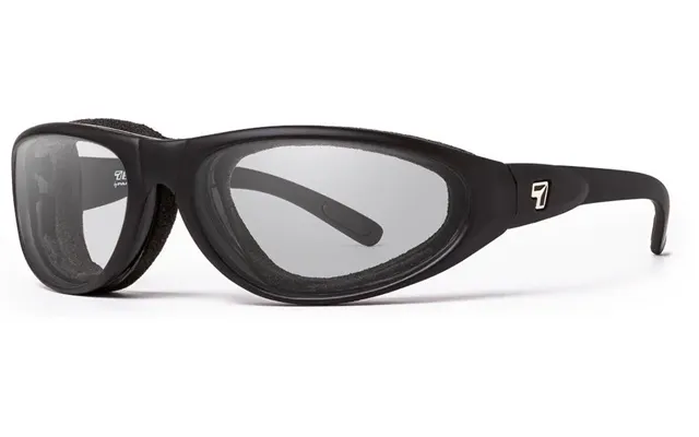 7eye By Panoptx Cyclone Sunglasses - Matte Black Frame With Sharpview Clear Pc Lenses