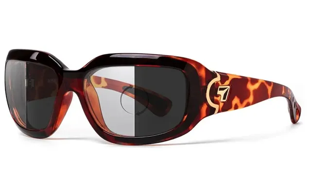 7eye By Panoptx Leveche Sunglasses - Light Tortoise Frame With Photochromic Darkshift Lenses