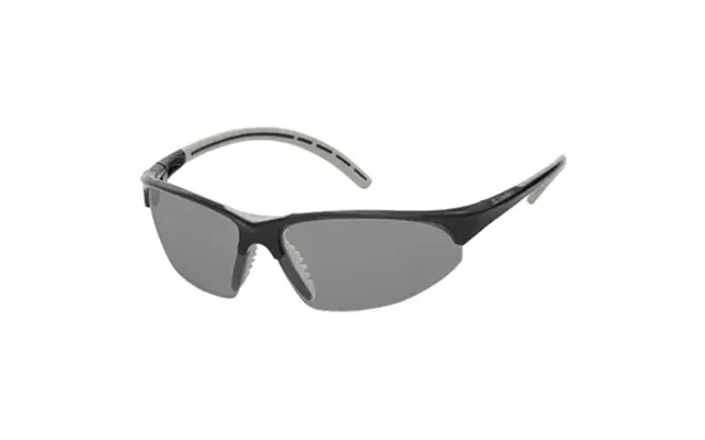 Hilco Leader Pro Sport Glasses - Black With Silver Accents Frame Smoke Gray Lenses