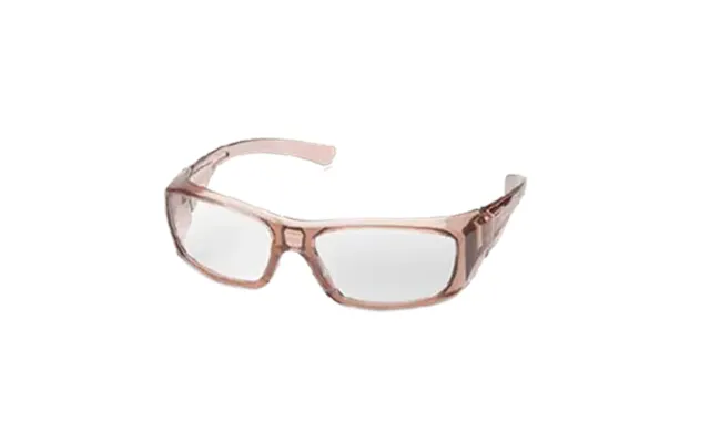 Hilco Og-160 Safety Glasses - Translucent Brown Frame Clear Lenses