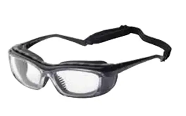 Hilco Og-220fs Rx Safety Glasses - Black-gun Frame No Lenses For Rx Only