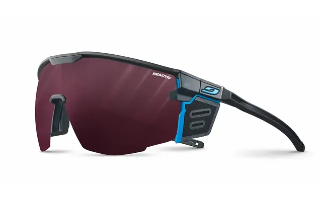 Julbo Ultimate Cover Sunglasses - Black- Blue Frame Reactiv 0-4 High Contrast Light Changing Lenses product image