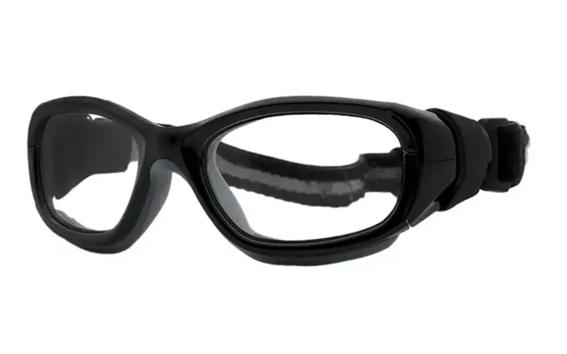 Ls Rec-specs F8 Slam Xl Goggle Safety Rated For Sports - Shiny Black-gray Frame Clear Silver Lenses Adult Size Only