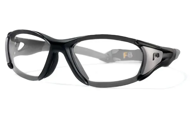 Ls Rec-specs F8 Velocity Safety Rated Sports Glasses - Satin Black-satin Gunmetal Frame Clear Silver One Size