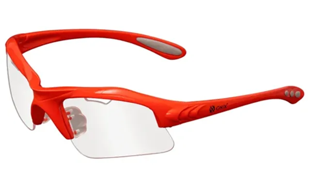 Onix Eagle Certified Sports Glasses - Orange Frame Clear Smoke And Blue Lenses