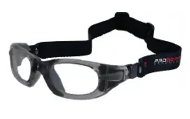 Progear Eyeguard Full Strap Safety Rated Sports Glasses - Gray Transparent With Strap Clear Lg Fits Average Adult