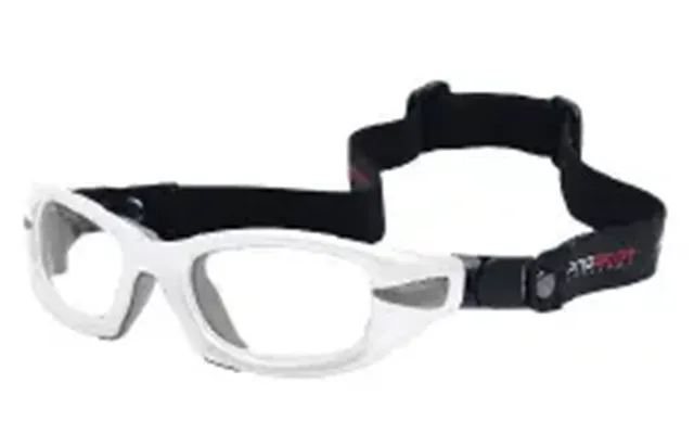 Progear Eyeguard Full Strap Safety Rated Sports Glasses - Matte White With Strap Xl Fits Above Average Adult