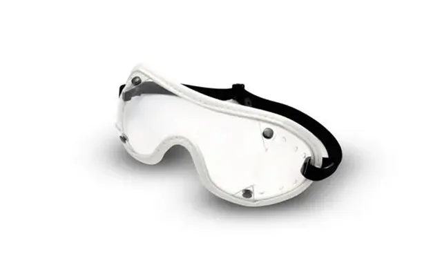 Raleri Ringo Vintage Goggles - Black Frame With Silver Mirror Lens