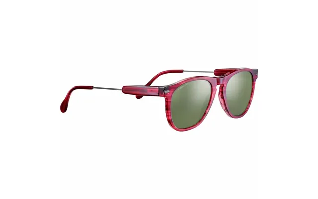 Serengeti Amboy Sunglasses - Red Streaky Frame Mineral Glass Polarized 555nm Lenses Not Available In Rx