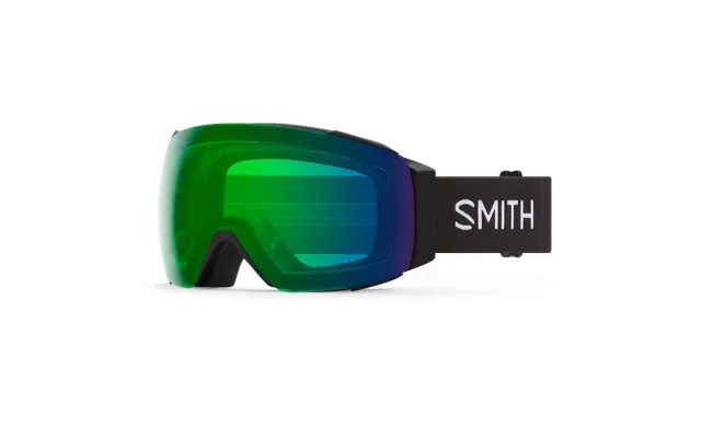 Smith I O Mag S Ski Goggles - Low Fit Nose Bridge Black Goggle Chromapop Everyday Green Mirror Lenses