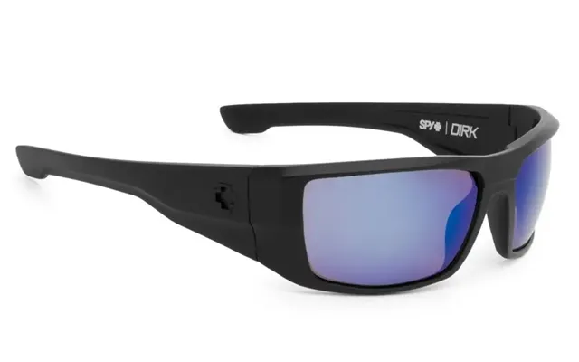 Spy Optic Dirk Sunglasses - Matte Black Frame Happy Bronze Polarized Blue Spectra Lenses