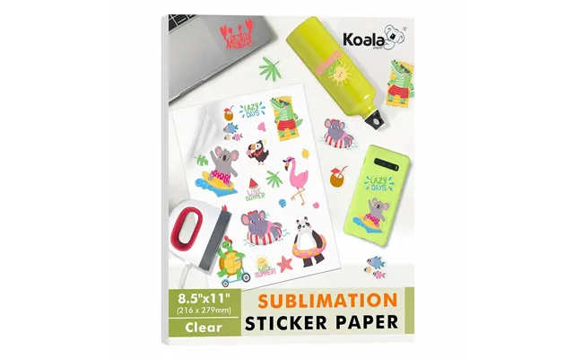 100% Waterproof Clear Glossy Sublimation Sticker Paper 25 Sheets - 25