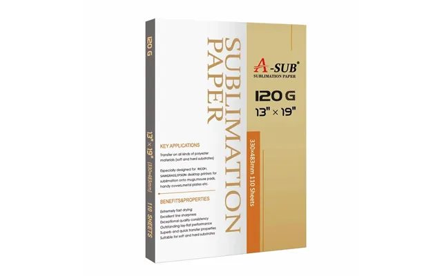 A-sub 13'' X 19'' Sublimation Paper 120gsm - 110sheets