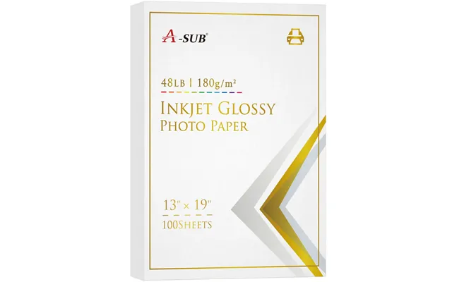 A-sub 13x19 Inches Glossy Photo Paper 48lb 180gsm-cast Coated - 100