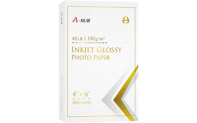 A-sub 4 X 6 Inches Glossy Photo Paper 48lb 180gsm -cast Coated - 200
