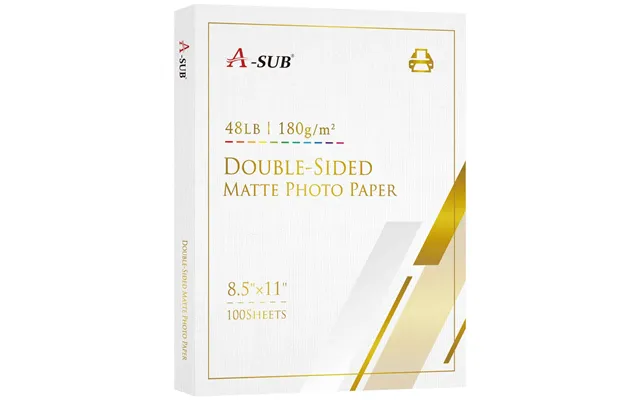 A-sub 8.5x11 Inches Double-side Matte Photo Paper 48lb 180gsm-cast Coated - 500