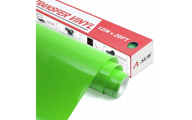 A-sub Basic Color Heat Transfer Vinyl Roll 12 *20 Ft - Apple Green