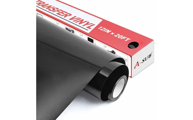 A-sub Basic Color Heat Transfer Vinyl Roll 12 *20 Ft - Black