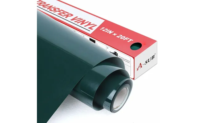 A-sub Basic Color Heat Transfer Vinyl Roll 12 *20 Ft - Dark Green