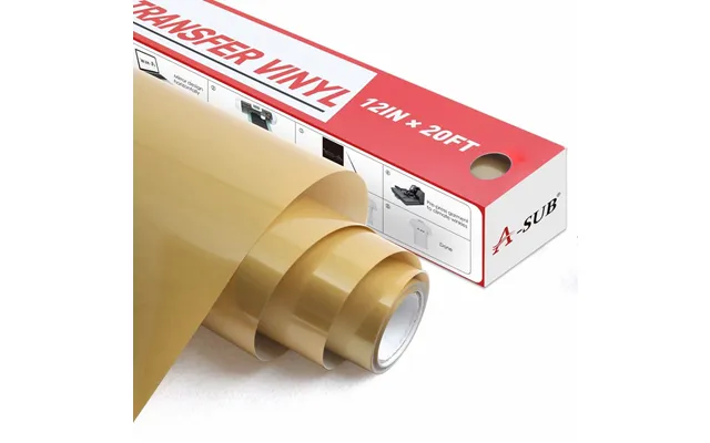 A-sub Basic Color Heat Transfer Vinyl Roll 12 *20 Ft - Golden
