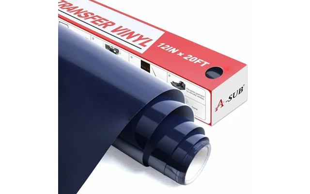 A-sub Basic Color Heat Transfer Vinyl Roll 12 *20 Ft - Lake Blue
