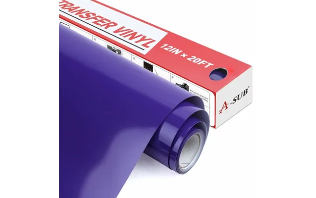 A-sub Basic Color Heat Transfer Vinyl Roll 12 *20 Ft - Purple