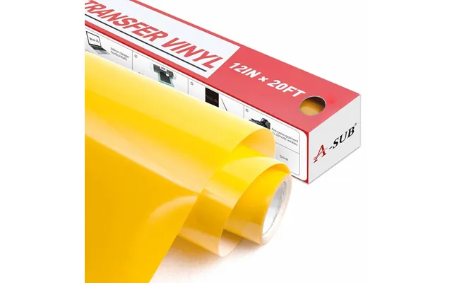A-sub Basic Color Heat Transfer Vinyl Roll 12 *20 Ft - Yellow