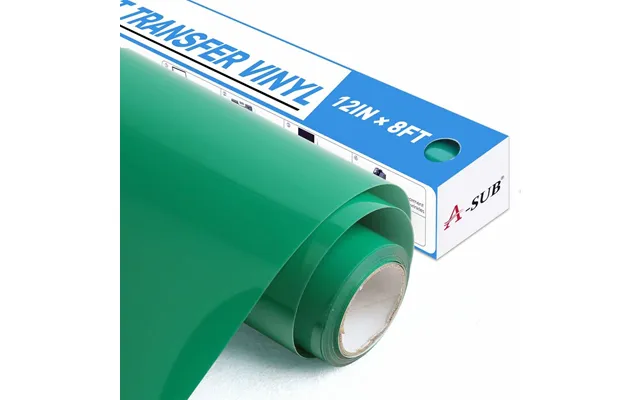 A-sub Basic Color Heat Transfer Vinyl Roll 12 *8ft - Green 12*8ft