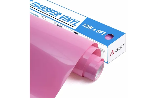 A-sub Basic Color Heat Transfer Vinyl Roll 12 *8ft - Pink 12*8ft