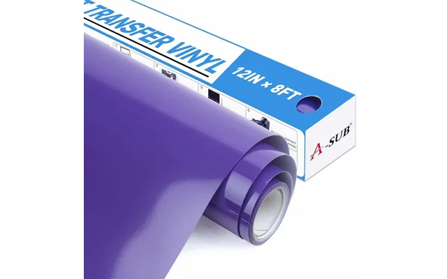 A-sub Basic Color Heat Transfer Vinyl Roll 12 *8ft - Purple 12*8ft