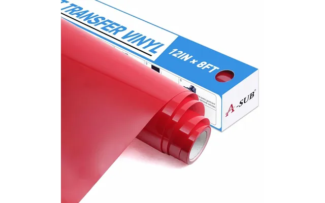 A-sub Basic Color Heat Transfer Vinyl Roll 12 *8ft - Red 12*8ft