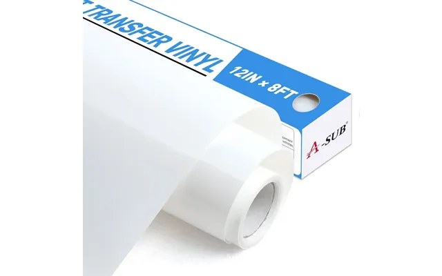 A-sub Basic Color Heat Transfer Vinyl Roll 12 *8ft - White 12*8ft