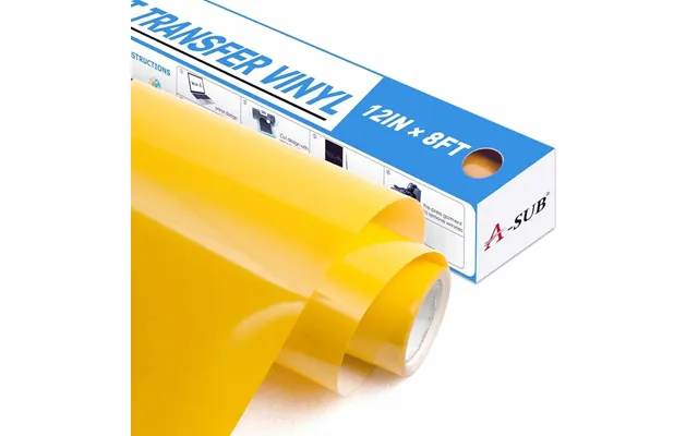 A-sub Basic Color Heat Transfer Vinyl Roll 12 *8ft - Yellow 12*8ft