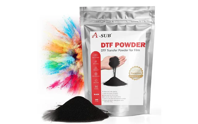 A-sub Dtf Fine-medium Dtf Powder Adhesive 2.2lbs Black