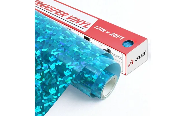 A-sub Metallic Heat Transfer Vinyl 12 *20ft - Metallic Blue 12*20ft