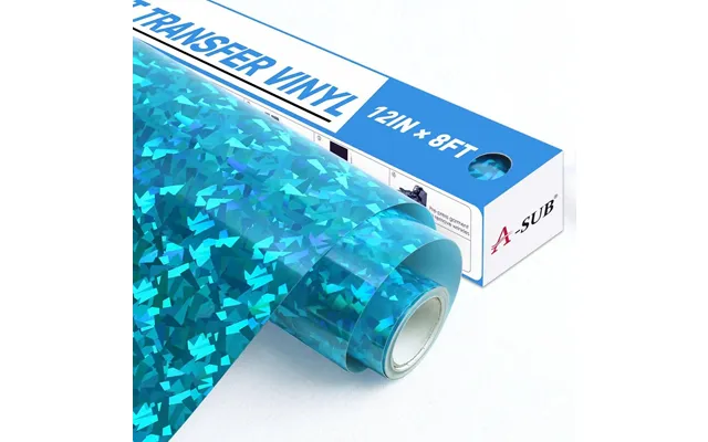 A-sub Metallic Heat Transfer Vinyl 12*8ft - Metallic Blue 12*8ft