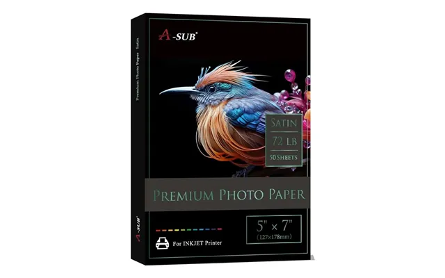 A-sub Satin Photo Paper 260gsm 72lb - 5 X7