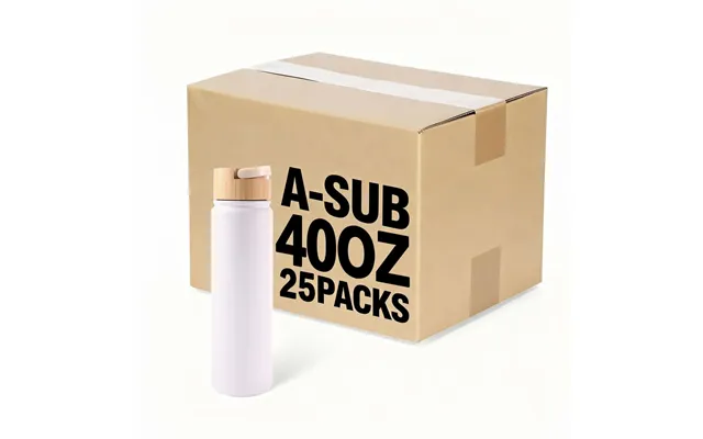 A-sub White Insulated Sports Water Bottle Blank Wholesale 20oz 40oz - 40oz-20pcs