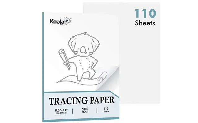 Artist’s Tracing Paper Pad 8.5x11 Inch 100 Sheets 32 Lb 50 Gsm