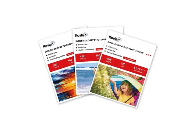 Bundle Kit Koala Inkjet Glossy Photo Paper Bundle 3 Types 115 Gsm 180gsm 260gsm - Bundle Kit 3 Types 115 Gsm 180gsm 260g