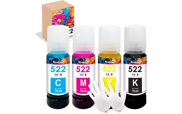 Dye Ink Bottle Replacement With Epson Printer B C Y M Et-2720 Et-4700 280ml