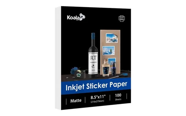 Matte Photo Sticker Paper 8.5x11 Inches Inkjet Printers Compatible With Hp Printers
