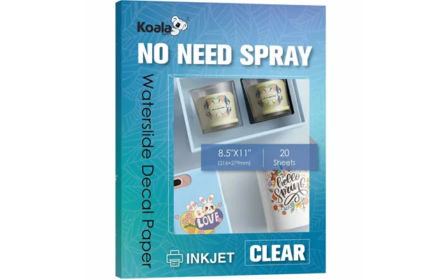 No Spray Need-clear Waterslide Decal For Inkjet Printer 20 Sheets 8