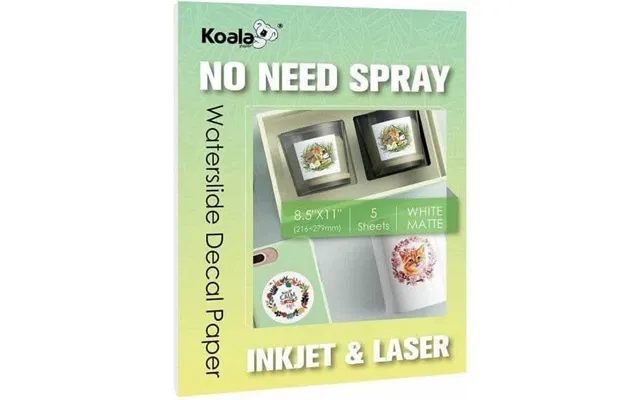 No Spray Need-white Waterslide Decal For Inkjet Printer 20 Sheets 8