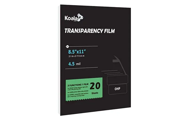 Ohp Film Transparency Sheets For Inkjet & Laser Printers A4 Size Smudge & Heat Resistant Dual